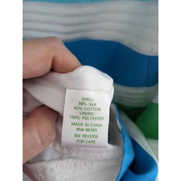 NWT Lilly Pulitzer Henley Silk Blend Striped Sheath Dress Size 6 - Picture 8 of 9